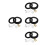 4Sets Dichtungsset Toilettenring Camping Wc Ersatzteile 5