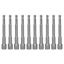Kit de brocas para parafusadeira com extensão magnética, suporte magnético para brocas, tratamento de superfície resistente à ferrugem, fácil