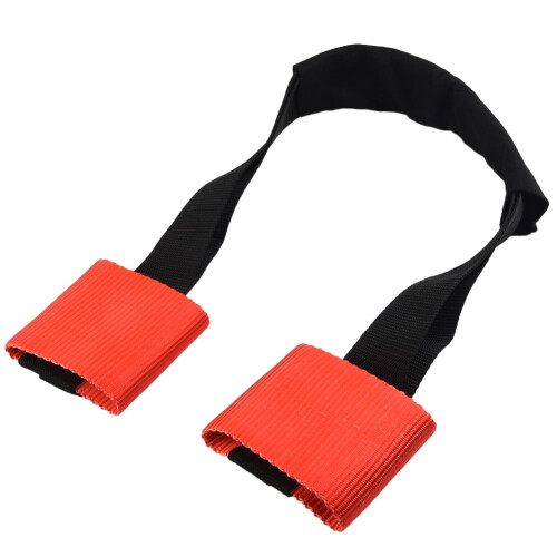 Motorcycle Motorbike Front Handlebar Transport Bar Tie Down Strap Red