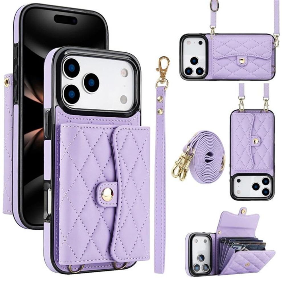 Rfid-Blocking Magnetic Flip Wallet Case For Iphone 17 Pro 9418476986376