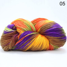 Dyed Acrylic Wool Yarn Four Strand DIY Woven Knitting Sweater Sock Scarf Colorful Crochet Yarn Sewing