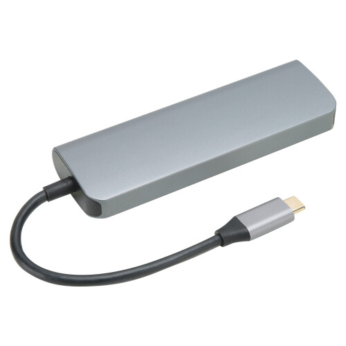 USB C Hub6In1With HDMI4K Display Port And Thunderbolt3Host Compatibility, Multifunction Network Adapter Featuring High Safety Factor And 1