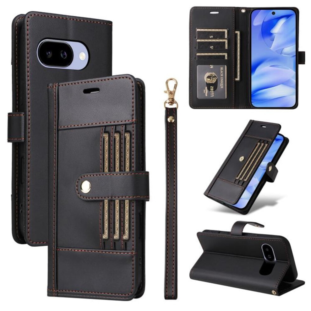 Rfid Blocking Purse Case For Google Pixel 9A 6.3-Inch Black 9130661402538