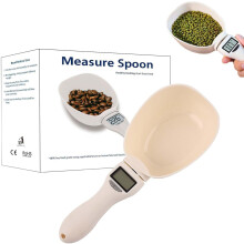 Digital Food Measuring Scoop Scale 800g/0.1g, 5 Units, Adjustable, High Precision for Kitchen & Pets (1pc)