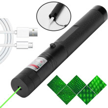 Grüner Laserpointer 100mW Aluminium wiederaufladbar 15,7 Zoll Campinglampe