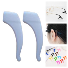 White Non-Slip Glasses Grips Retainer, Silicone Eyeglasses Ear Hooks for Anti-Slip Comfort, Christmas Fixing Clip Clearance Sale