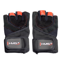Herren Fitnesshandschuhe, Größe S, Schwarz/Rot