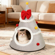 Cat Nest Indoor Semi-Enclosed Winter Shape for Small to