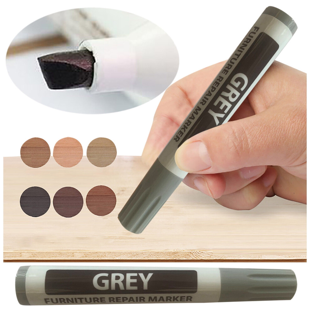 Furniture & Floor Scratch Repair Marker Pen - White Paint (2.5Ml) - Quick Fix For Wood Scratches & Damage - Easy Application, 07# 9193271828037