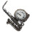 Saxophone-Shaped Retro Alarm Clock - Plastic, Dark Grey 1