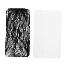 2Pairs Lace Edge Long Socks Lolita Style Stockings Middle Tube Elastic for Cosplay