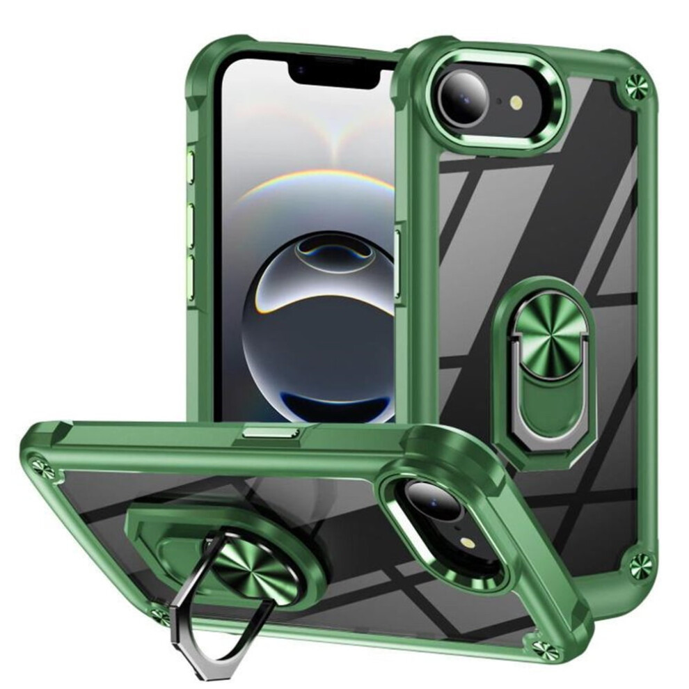 Iphone 16E Shockproof Armor Case 6.1" Transparent Green 941196001580