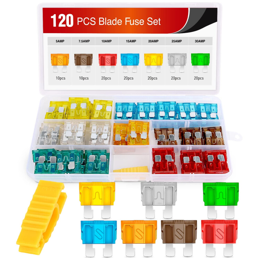 Standard Fuse Assortment Kit 120 Pcs 5Â30 Amp Apr/Ato/Atc 941196001030