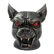 QenASHaing 3D Demon Dog Hood Cover with Red Eyes, Aggressive Car Decor for Horror Military Themes, Universal Fit for Most Cars Trucks SUVs