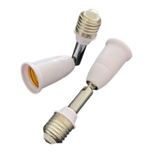 Douille d'extension à vis E27 vers E27, rotative à 180, compatible avec les tubes fluorescents universels et les barres de travelling pour