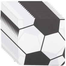 Soccer Birthday Decoration Lunch Napkin Printed Design for Other Celebrations 100Pcs for Fan Gear