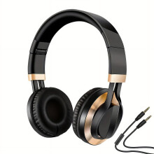 Foldable Wired Headphones with Mic, Compatible with Single-Hole Devices (Phones/Laptops/MP3/4), Ideal for Study, Music, Calls & Conferences