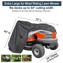 Riding Lawn Tractor Cover Waterproof UV Protector 72 in