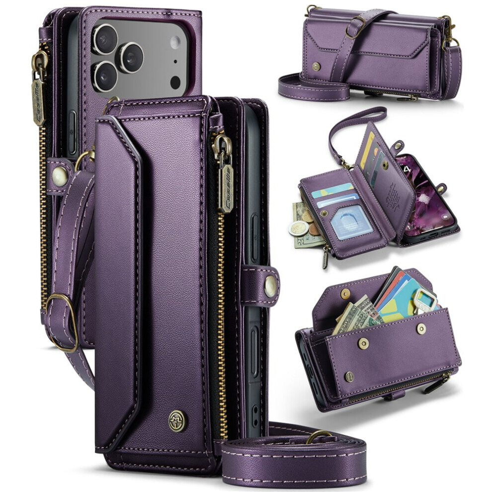 Caseme Leather Wallet Case For Iphone 17 Pro 6.3-Inch With 9418476989582