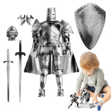 Knight Medieval Action Figures, Multi-Movable Robot Mannequin T13 Dummy (Assembly Required)