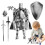Knight Medieval Action Figures, Multi-Movable Robot Mannequin T13 Dummy (Assembly Required) 1