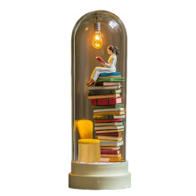 Miniaturowa lampa nocna LED w kształcie książki – biurko zasilane przez USB