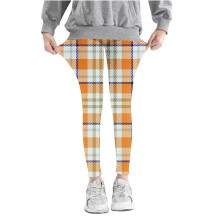 Infant Kids Toddler Girls Lattice Printed Pants High Waist Stretchy Soft Tights Kids Summer Leggings For School Wearing Yellow