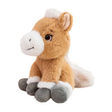 Pony Soft Toy Horse – Standing Plush Stuffed Animal for Room Decor, Ornaments & Gifts (Brown, Cute Style)