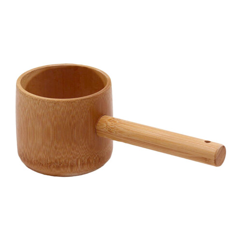 Bamboo Hishaku Ladle Bath Spoon Serving Spoon Multipurpose 12cm Handle Tea Scoop