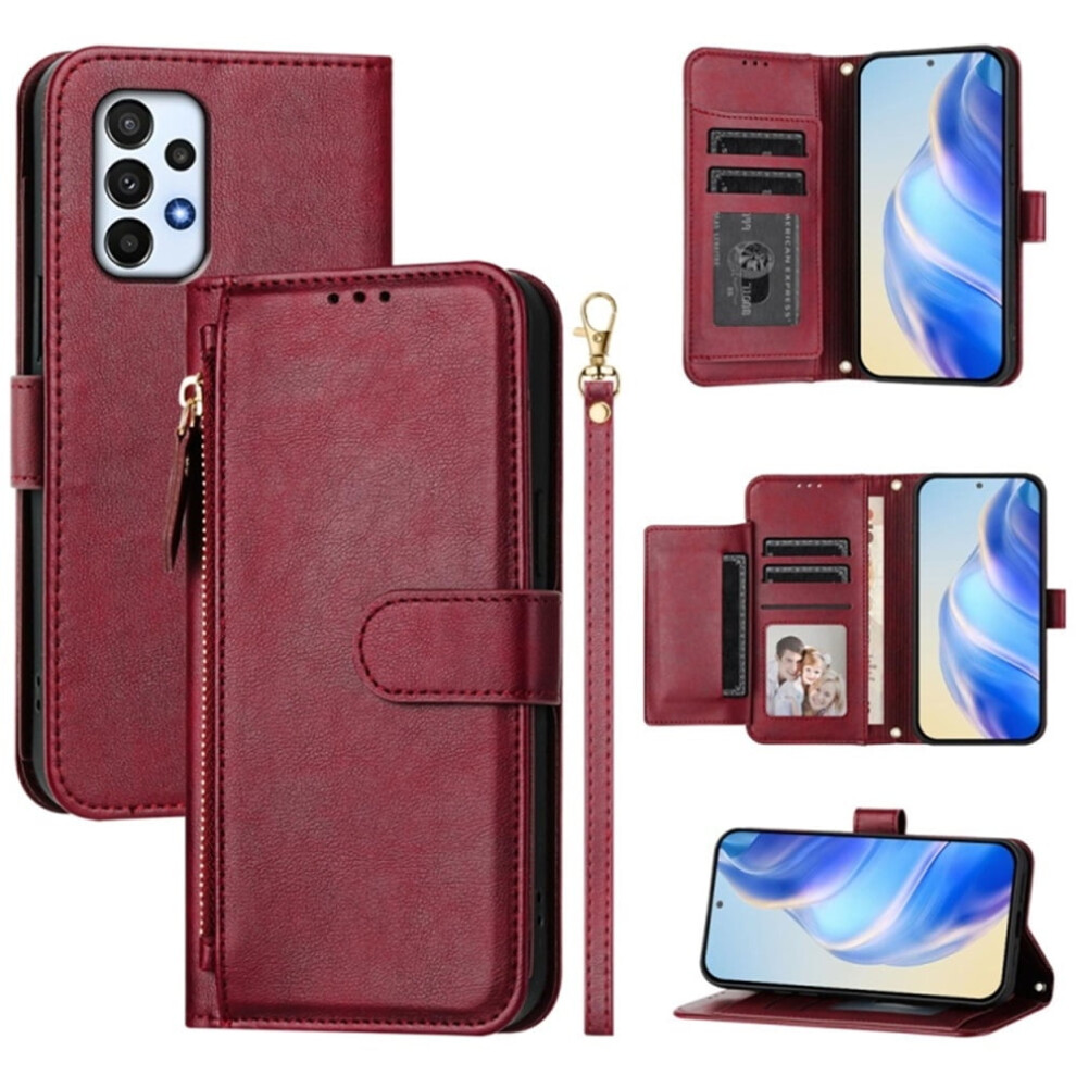 Leather Wallet Case For Samsung Galaxy A23 4G/5G, Purple 9165521143993