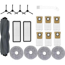 Kit de accesorios para la base de carga de la aspiradora Dreametech L20Ultra/L30Ultra – 18 piezas, incluye cepillo giratorio, filtros HEPA,