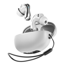 True Wireless Bluetooth Earbuds 5.4 Version 2.36x1.97x1.38in Noise Cancelling Long Battery In-Ear Sports Headphones Type-C Charging(White)