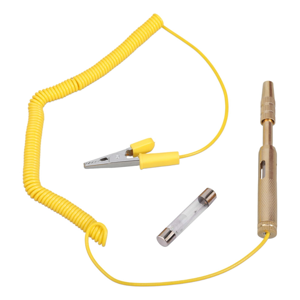 Automobile Circuit Tester, 6-24V With Alligators Clip Steel Probe Vehicle Circuits Low Voltage Tester Light 9485826629344
