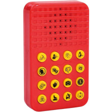 16-Sound Prank Machine – Portable Funny Noise Maker for Parties, Office & Home – Compatible with Adults & Teens (Red)