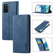 LC.IMEEKE Leather Flip Wallet Case with Card Holder & Magnetic Closure, Shockproof Kickstand – Compatible with Samsung Galaxy S20 Ultra 5G