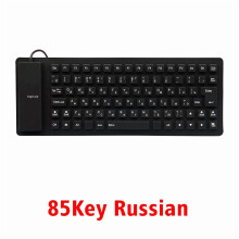 Thundeal impermeabil 85 taste silicon engleză rusă tastatură tabletă desktop Pad PC tabletă USB cu fir Gamer birou rusă