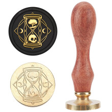 Skeleton Tree Wax Seal Stamp 25mm, Removable Brass Head, Wood Handle – Compatible with Sealing Wax, for Invitations, Envelopes, Gifts