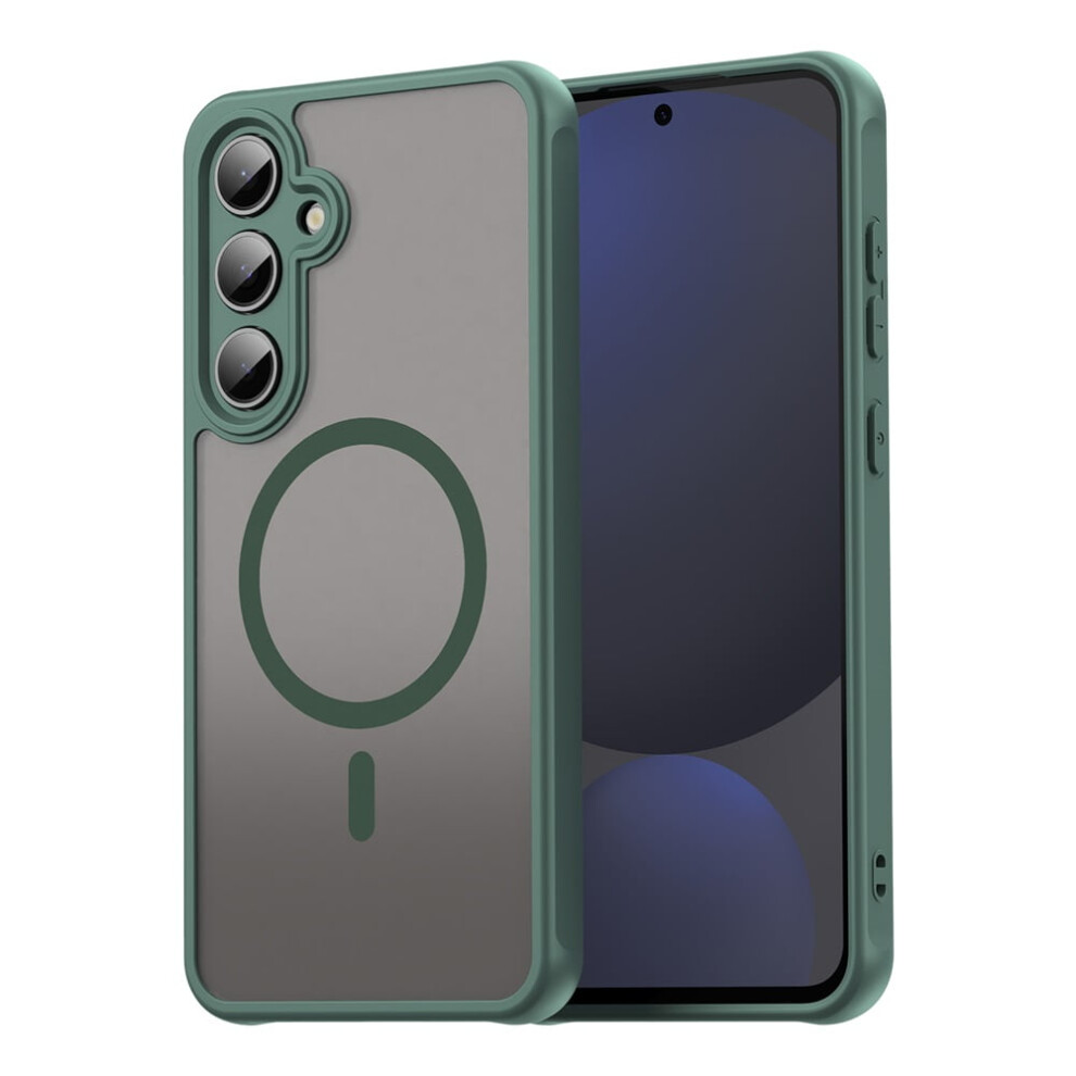 Magnetic Translucent Matte Case For Samsung Galaxy S24 Fe 5G – Magsafe Compatible, Military-Grade Drop Protection, Green 9152228526327