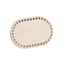 Wooden oval crochet basket base for DIY bag making