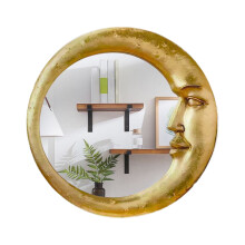 Vintage 90s Witch Moon Wall Mirror | Lightweight