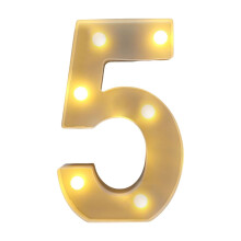Letrero luminoso LED con letras del 0 al 9. Letrero luminoso con letras para luz nocturna, ideal para bodas, fiestas de cumpleaños, Navidad y