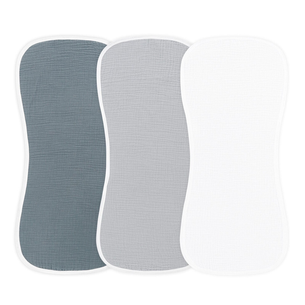 3pcs Baby Burp Cloth Soft Cotton Absorbent Nursing Towel Breathable Drooling Pad for Newborns Infant Care