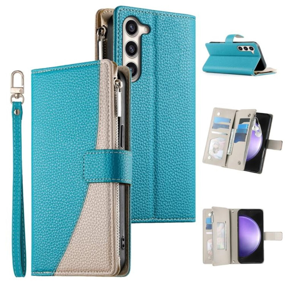 Samsung Galaxy S23+ 5G Pu Leather Flip Wallet Case Blue 9165521146703