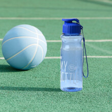Bulk 18.6 oz Plastic Water Bottles for Adults – Lightweight, Leakproof, Flip Top, with Handle Strap – Compatible with Gym, Camping, Travel,