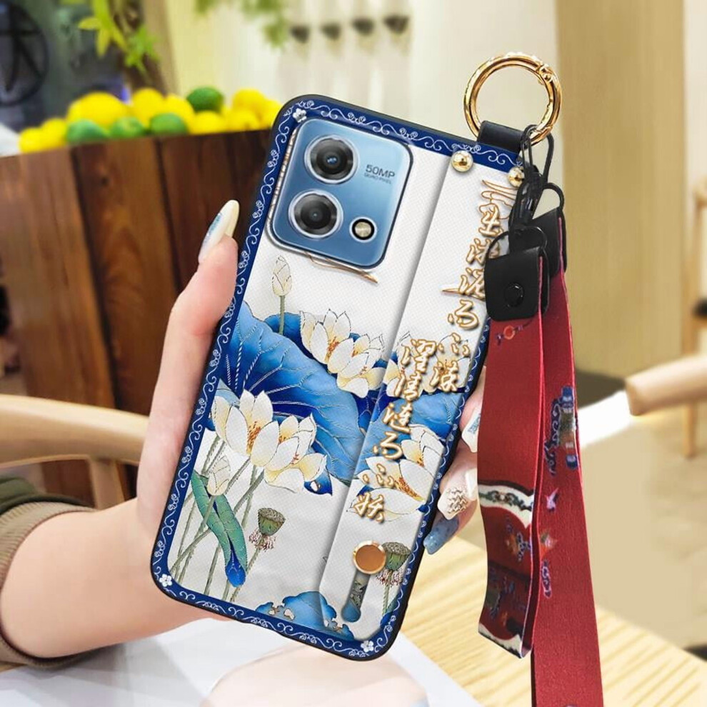 Moto G Stylus 4G 2023 Phone Case Â Dirt-Resistant, Waterproof, Anti-Dust & Anti-Knock Soft Case With Wristband Lanyard, Chinese Style For Elderly 9170372134991