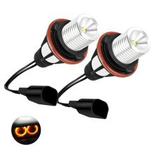 Lot de 2 ampoules LED Angel Eyes pour feux de position BMW E39/E53 (bleu, blanc, rouge, jaune, 10 x 5 x 5 cm) - Références : 6312694048,