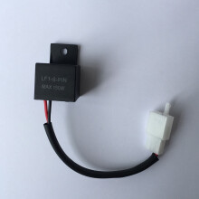 Motorcycle Use 1Pcs Black Plastic Turn Signal Relay 3.3*2.7in