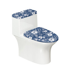 Ensemble de 2 housses de couvercle de toilette pour salle de bain, bordure élastique, tissu élastique, universelles, pour salles de bain modernes,