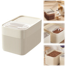 Airtight Pet Food Storage Container – 30lb Dog & Cat Food Bin with Measuring Cup, BPA-Free, Keep Dry Food Fresh, Pantry Organizer