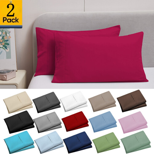 Microfiber Pillowcases Brushed 2-Pack 20x30